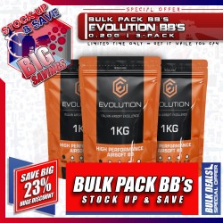 BULK DEALS: Evolution BB's (0.20g) (3 Pack), SAVE BIG with our BULK AMMO DEALS